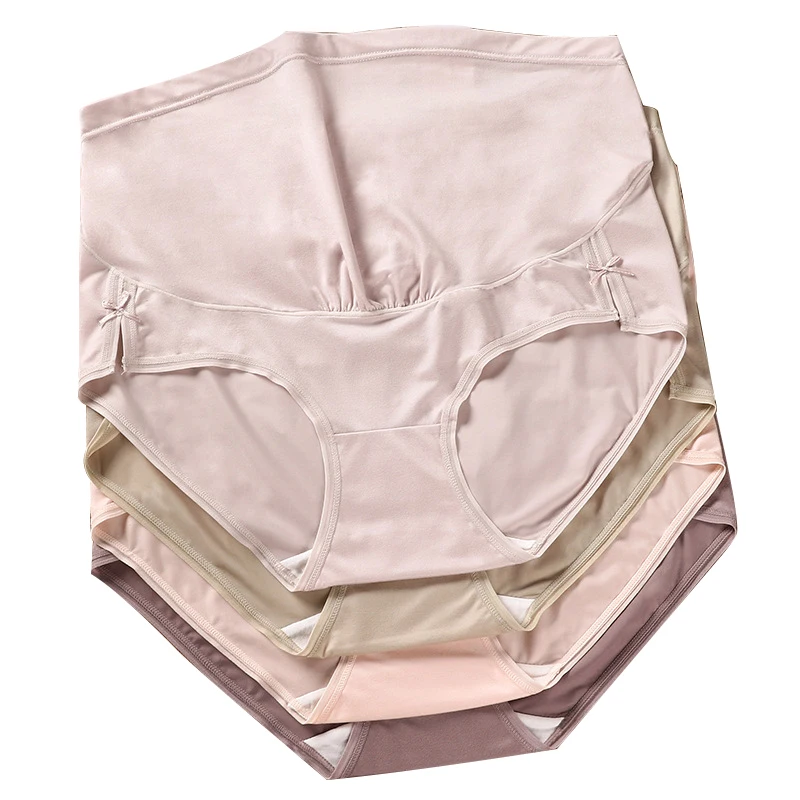 Оптовая продажа, высококачественные мягкие хлопковые трусики для беременных с высокой талией, регулируемое Нижнее Белье для беременных женщин