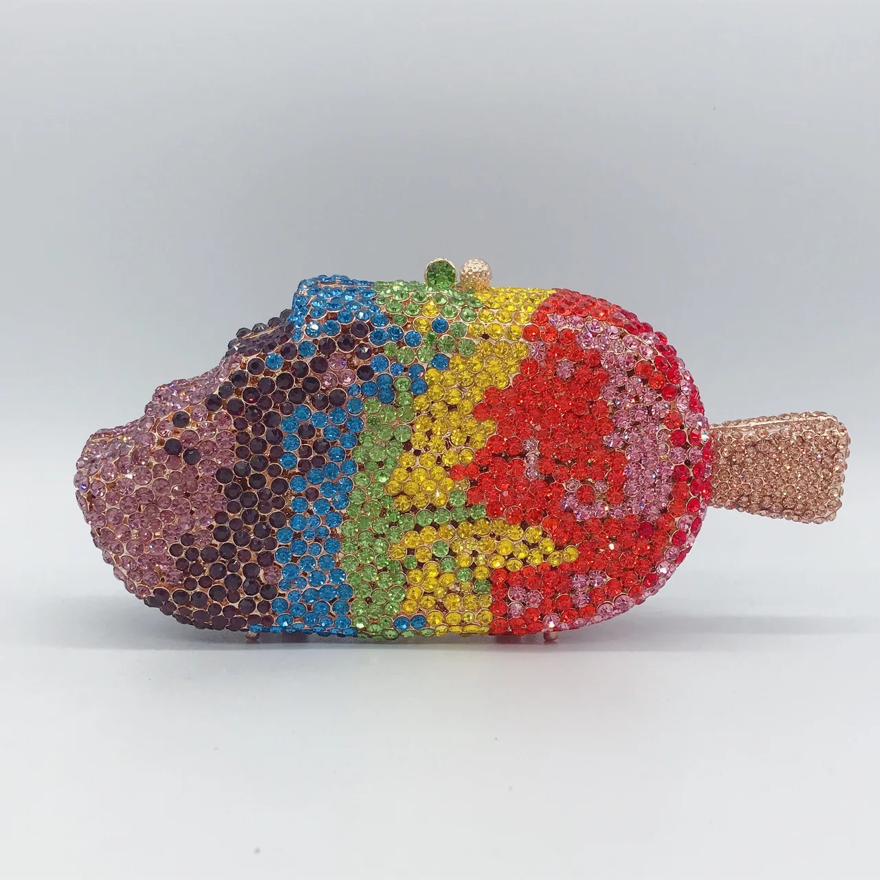 Rhinestone women clutch ice cream purse rhinestone evening bag popsicle ice-cream fashion diamond clutch crystal purses