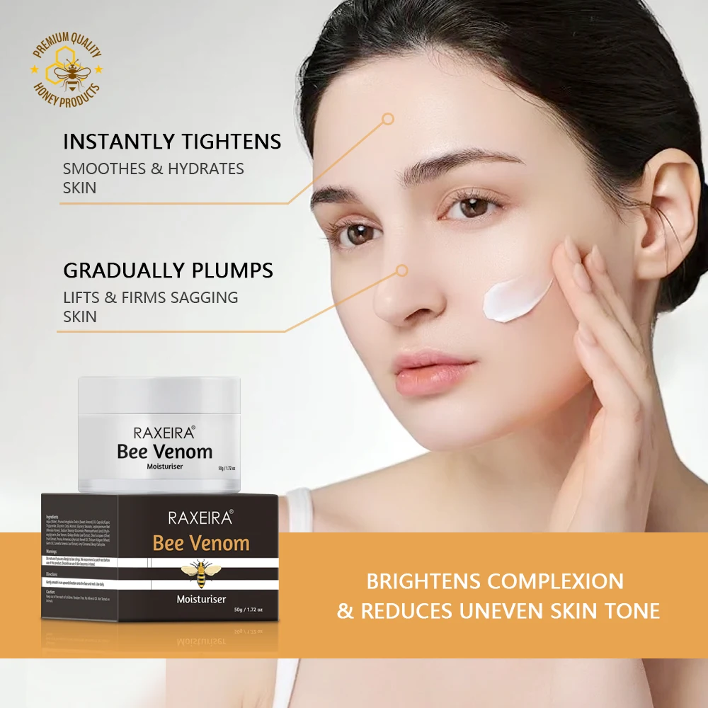 Private Label Skin Anti Wrinkle Anti-Aging Honey Bee Venom Facial Cream Natural Moisturizing Bee Venom Face Cream For Dry Skin