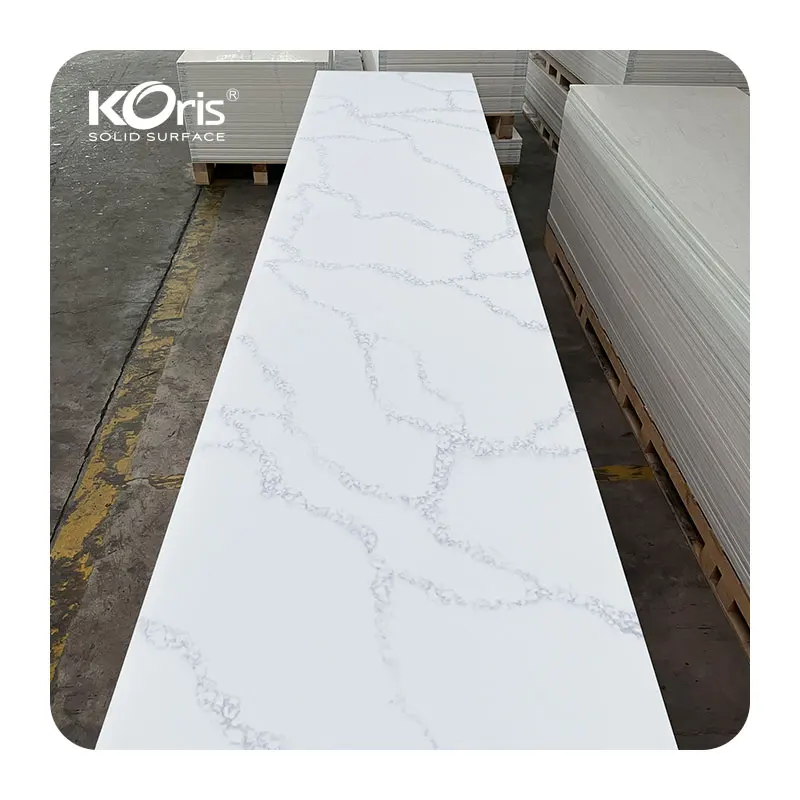 Koris 3660*760*12mm construction artificial Stone Material Big Slab acrylic solid surface sheet