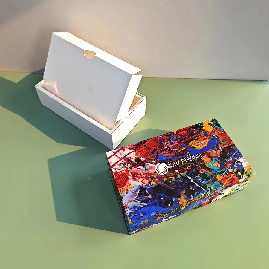 Custom Logo Paper Box with Clear Plastic Cover Jewelry Gift Paper Packaging Box for Gift Sets with Ribbon