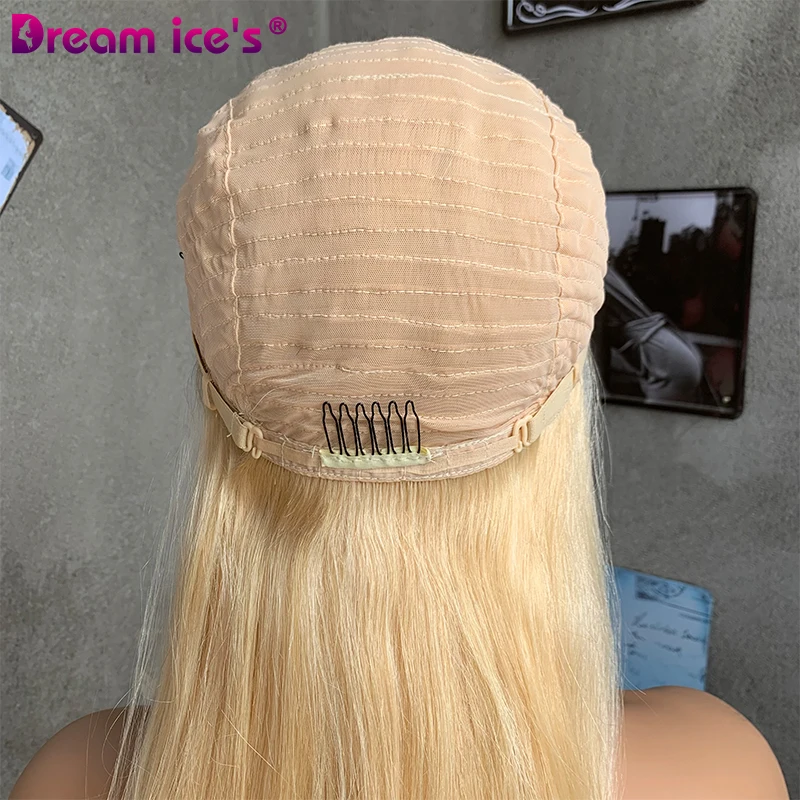 Wholesale 613 Honey Blonde Brazilian Straight Human Hair Headband Wigs Glueless Pre Plucked Remy 150% Density For Black Women