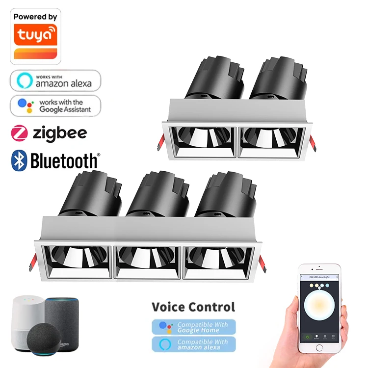 Elegant Pro Focus LED Spotlights Anti-Glare & Modular Flexibility - Swift Installation & Tailored Fit for Modern Offices & Homes