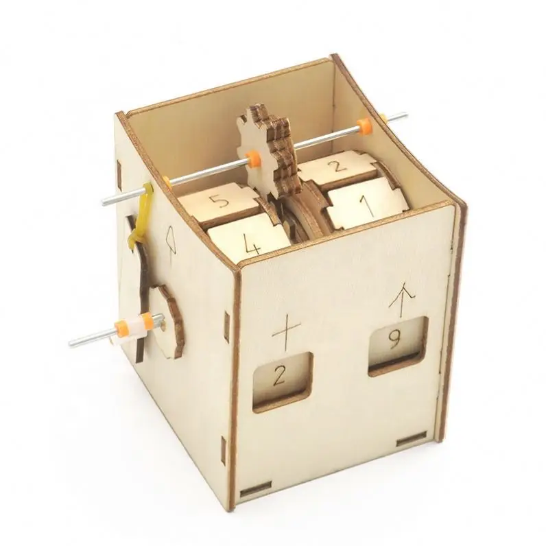 Physical science kits educational toy DIY stem wooden digital tally counter