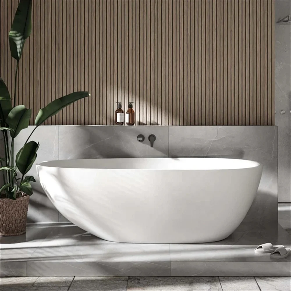 Customize Size Repairable CUPC Bath Tub Adult Luxury Soaking Solid Surface Freestanding Bathtubs