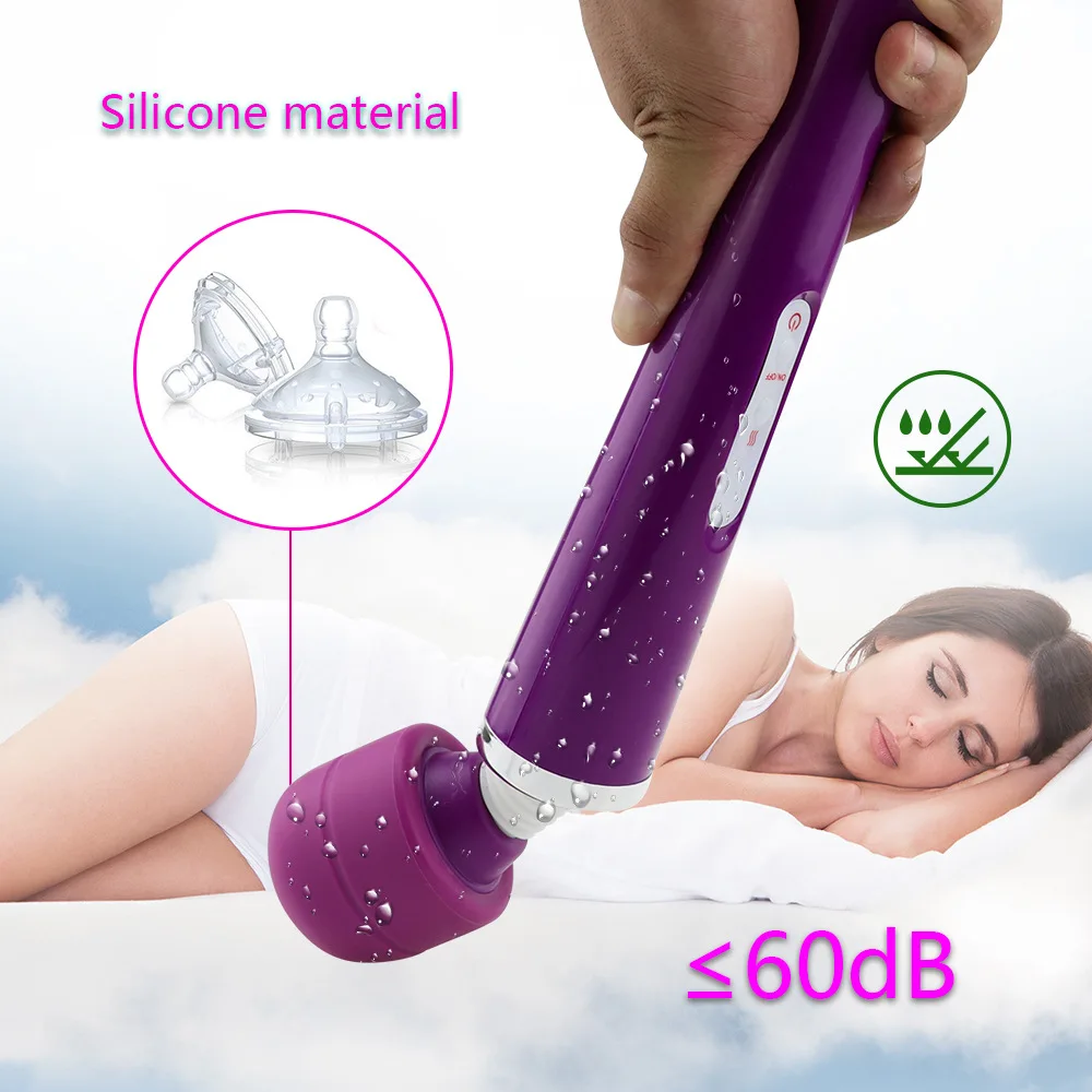Wireless Charging 10 Speed Wand Massager Big Stick Magic AV Vibrators Sexy Clit Vibrator Sex Toys Massage for Women