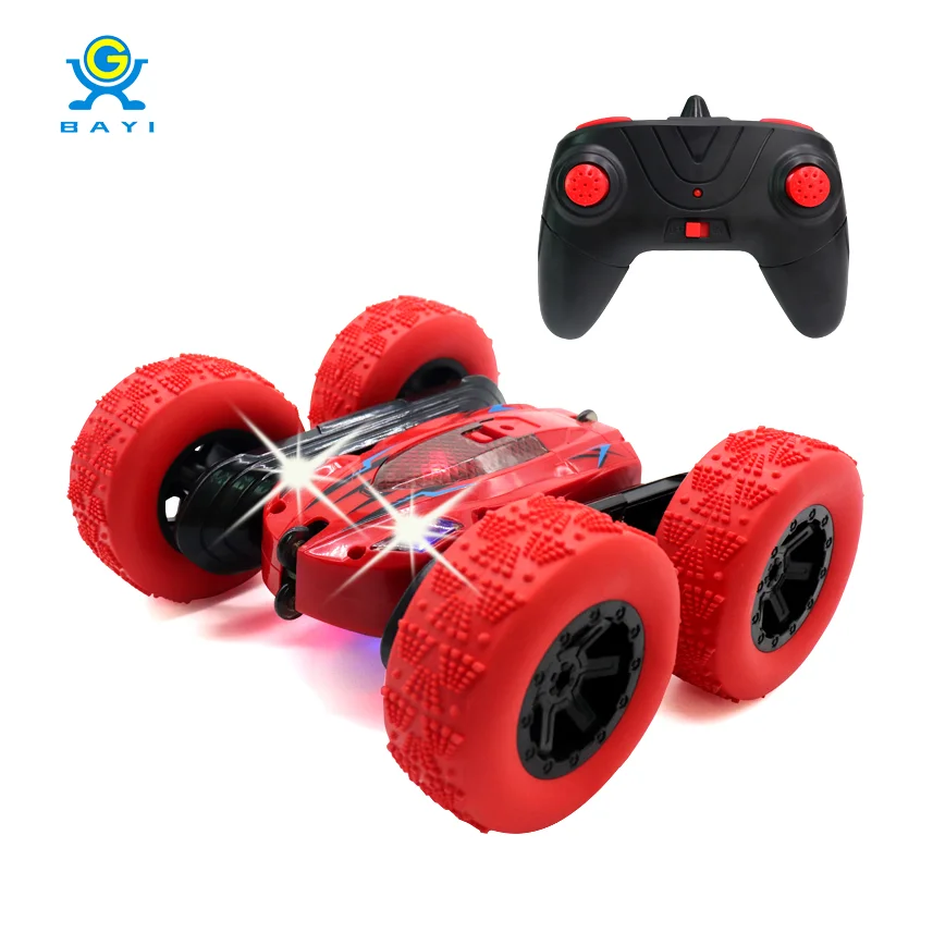 Hot Sale Bayi Rc Stunt Car 2.4ghz 360 Degree Rotating Spinning Dance Remote Control R/c Car Double Side Roll Stunt Car Toy