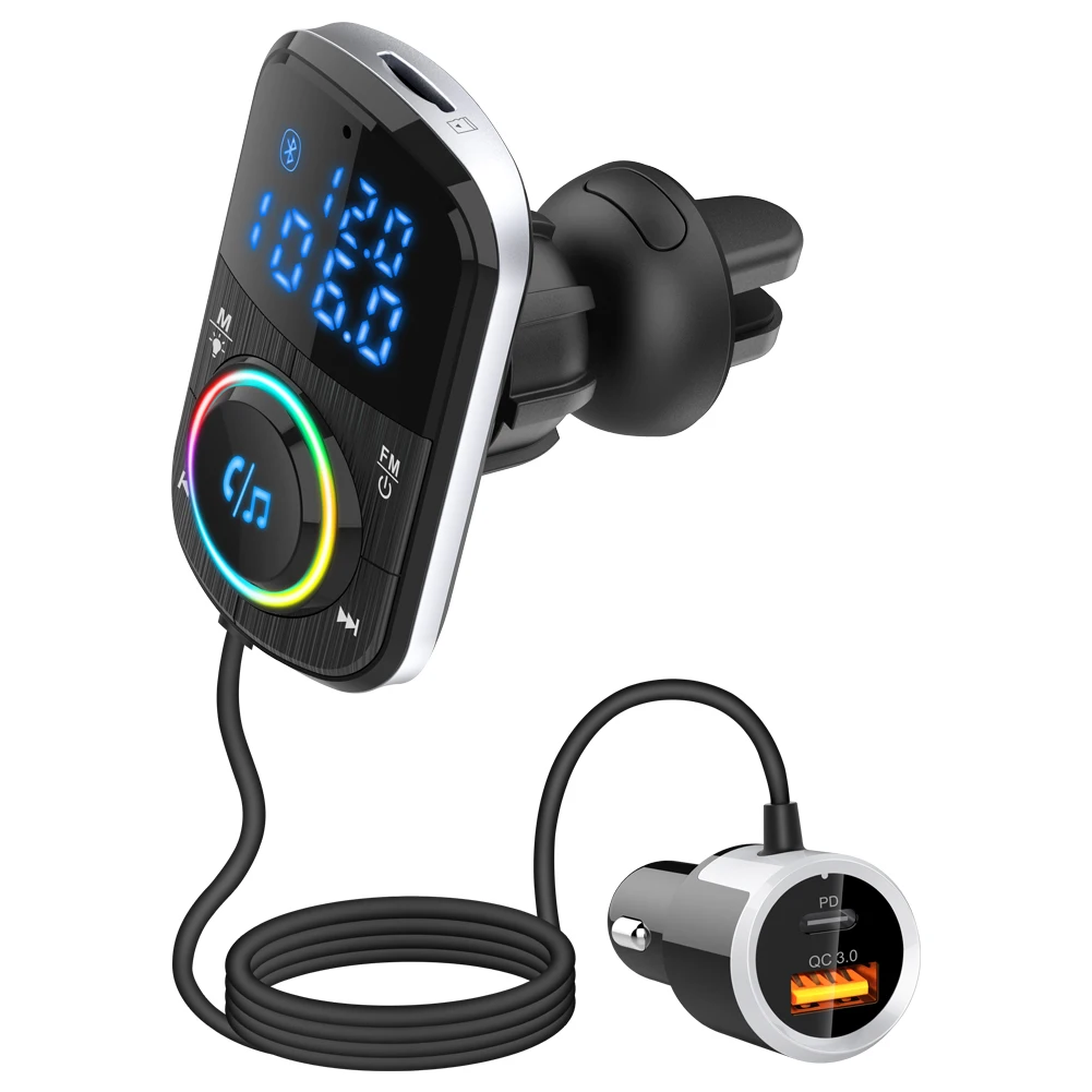 New arrival Car kit hands free car MP3 Player Kit Wireless car FM Transmitter with big button BC71