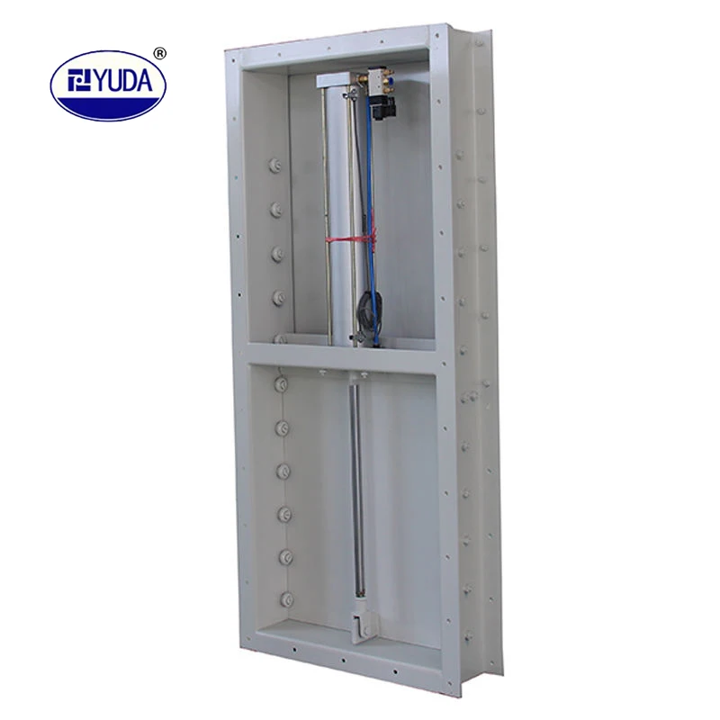 YUDA Rectangular Stainless Steel TZMQ Series Pneumatic Slide Gate Valve