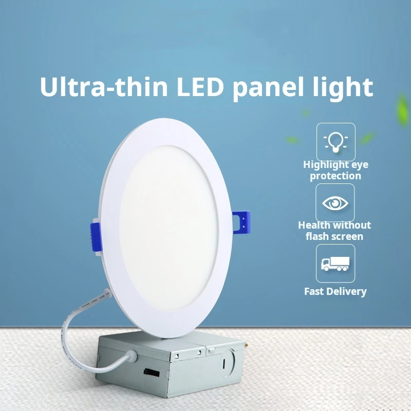 2700K 3000K 3500K 4000K 5000k 3 4 6 8 Inch Led Recessed Dimmable Office Adjustable Downlight Pot Lights Panel Ceiling Light