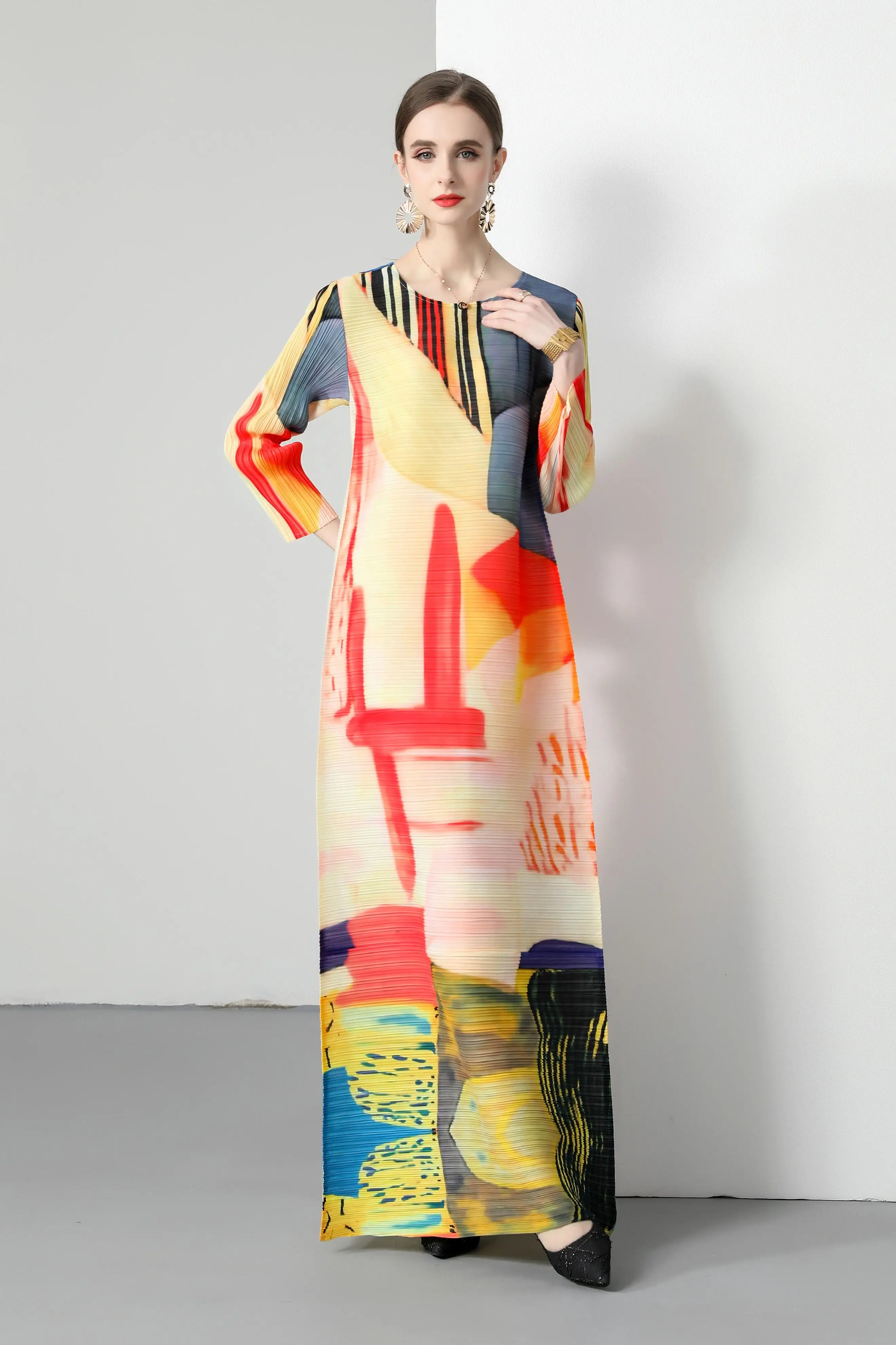 stock woman clothes manufacturer wholesale fashion apparel elegant vintage lady floral Evening casual Dresses