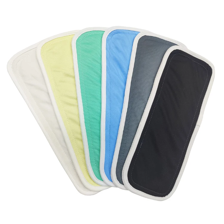 Wholesale Washable Organizer With Removable Insert Reusable Cotton Nappy Baby Diapers Insert 100% Cotton Cloth Diaper Inserts