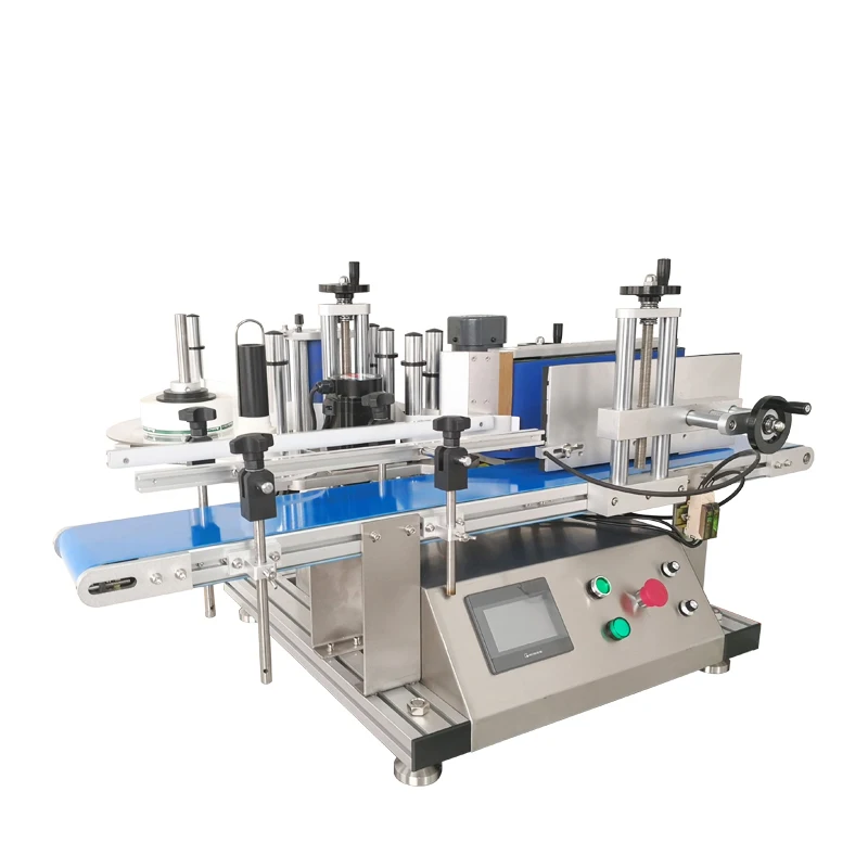 Stock available in Germany, USA, Russia automatic desktop round bottle sticker labeling machine