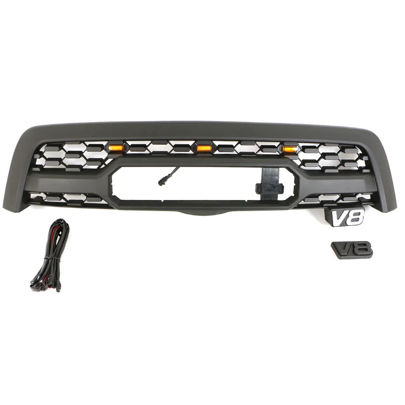 4x4 Off road Auto Parts Other Exterior Accessories Front Grill Car Grille With Lights Fit For Sequoia 2005-2007