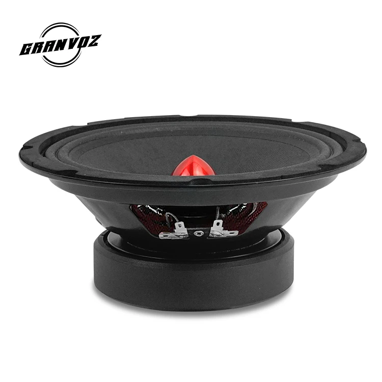 2024 High Quality  8 Inch 250W  4ohm with red bullet  midrange Speakers  from professional Car Midrange Speaker factory