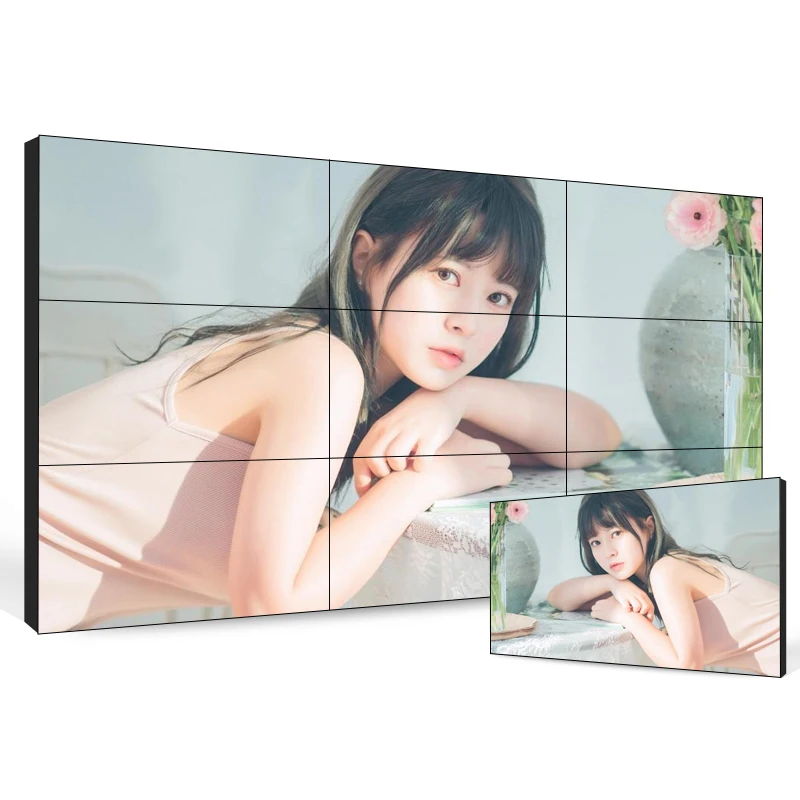 46 49 55 65 Inch 4K Optional Video Wall Display LCD Video Wall