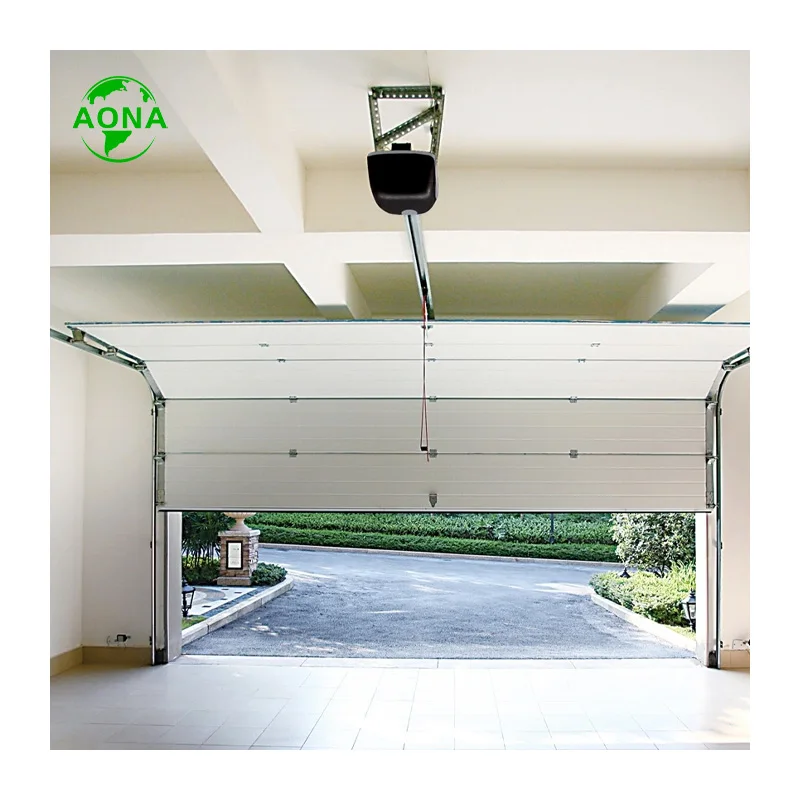16x8 automatic autonated steel panel garage doors