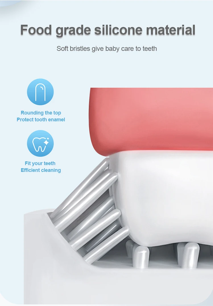 AIWO Drop Shipping Custom 360 U Shape Electronic Toothbrush For Children Fast Charge Cepillos De Dientes Para Ninos