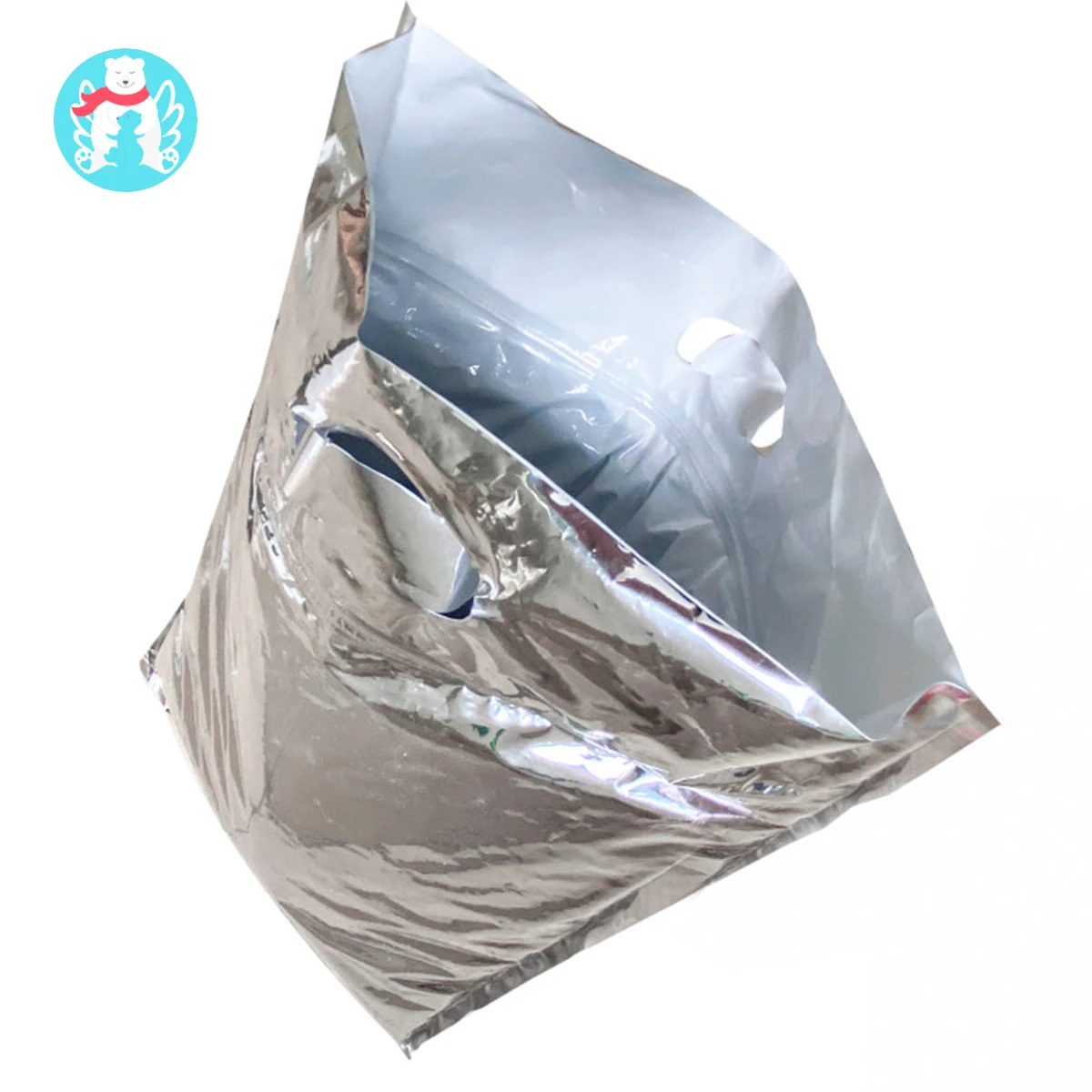 Aluminum Film Insulated Thermal Liner Insulation Cooler Envelope Ziplock Bag For Food/Fruit/Wine