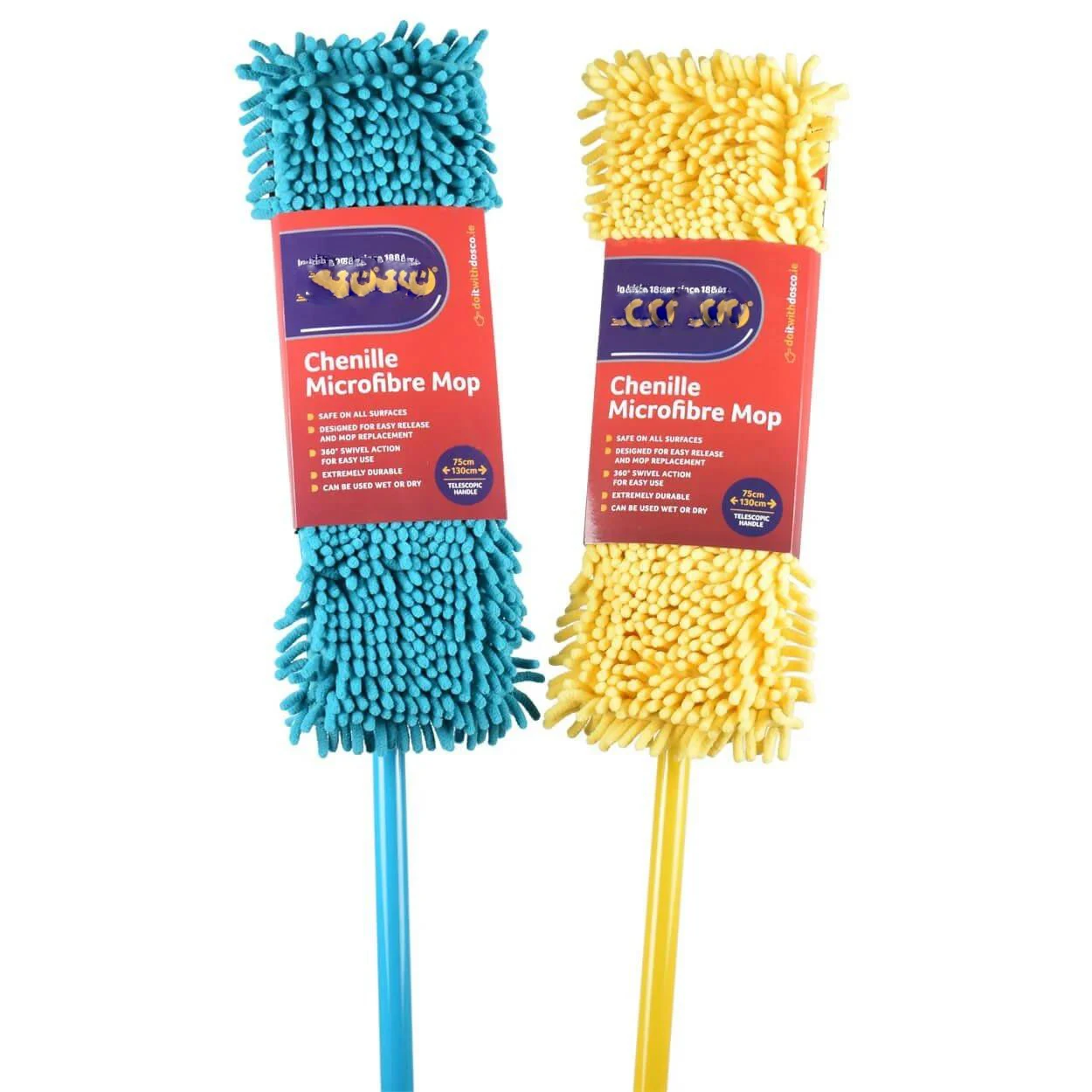 Двойная сторона двойной слой Мокрый сухой уборки из микрофибры синель плоская насадка для швабры