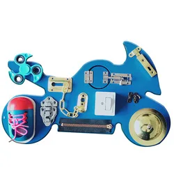 Kids Montessori Educational Toys Basic Skills Activity Toys Board Early Learning Busy board Sensory Toy For Toddler