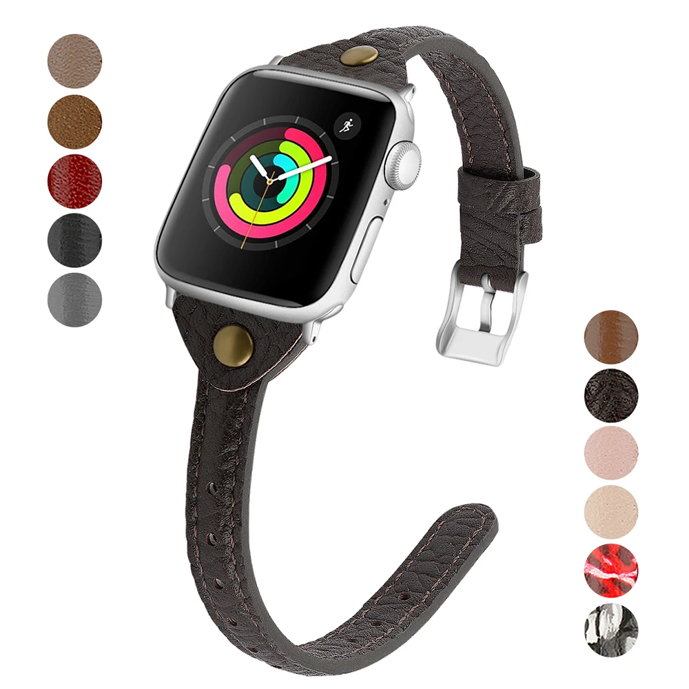 
Exquisite band luxury watches Real Leather Watch Strap Car line belt 