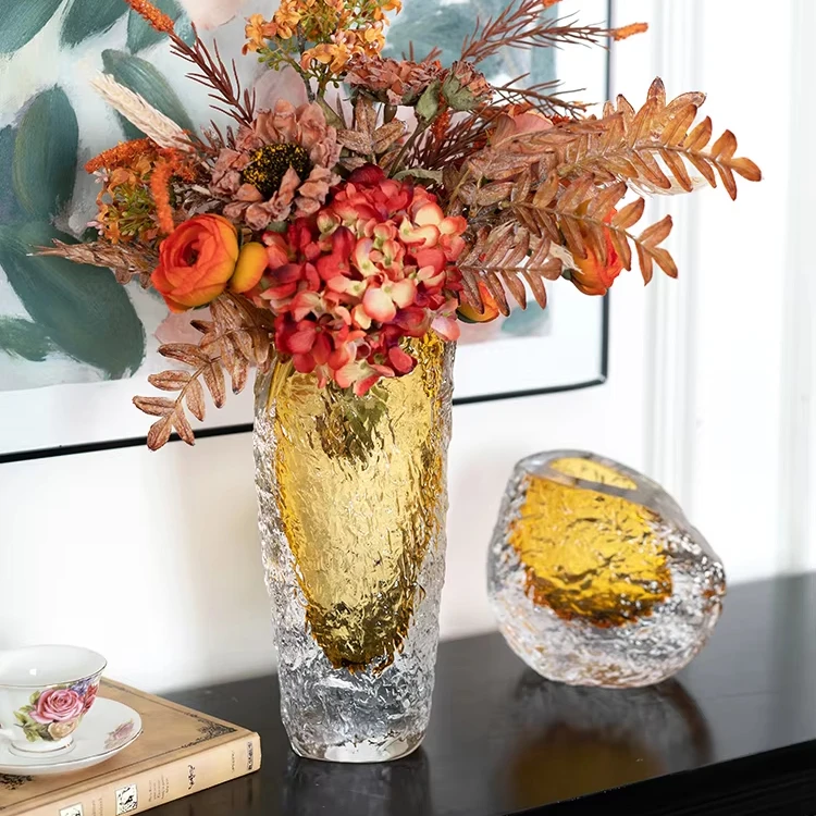 Wedding murano glass vase centerpiece rectangular glass & crystal vases in bulk