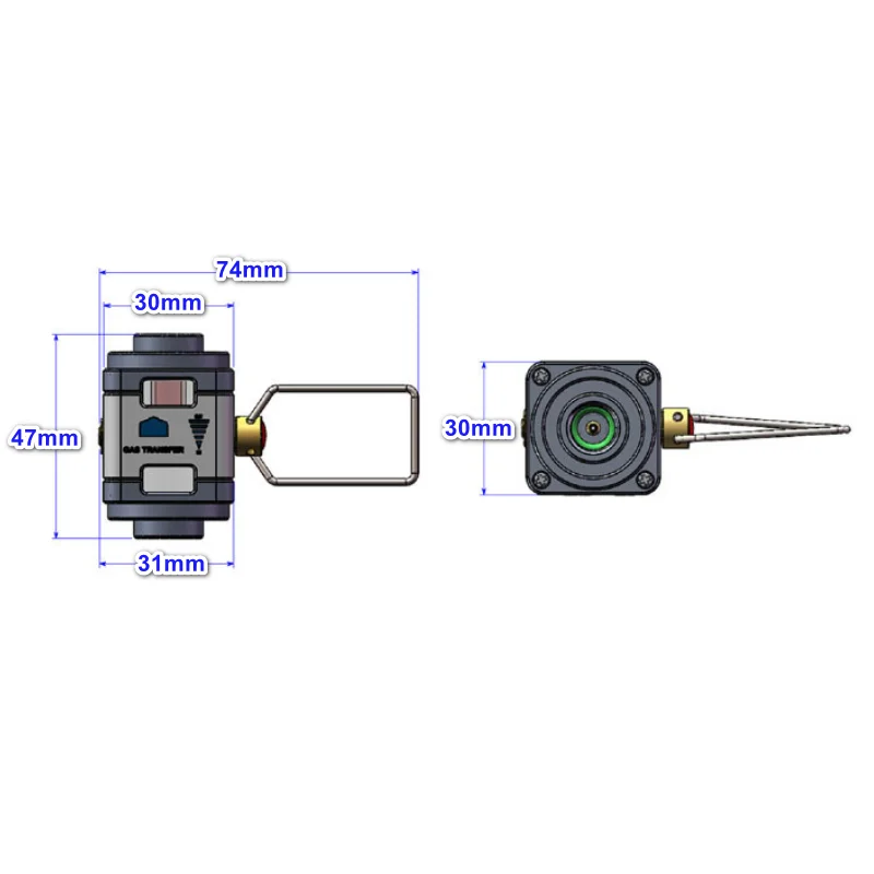 Transparent Visibility Gas Saver Gas Adaptor Gas Canister Adapter for camping butane canister refilling use