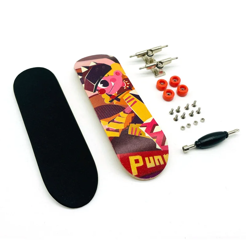 100*30mm Professional Tech Custom Finger Skate Board Maple Wood Deck Fingerboard