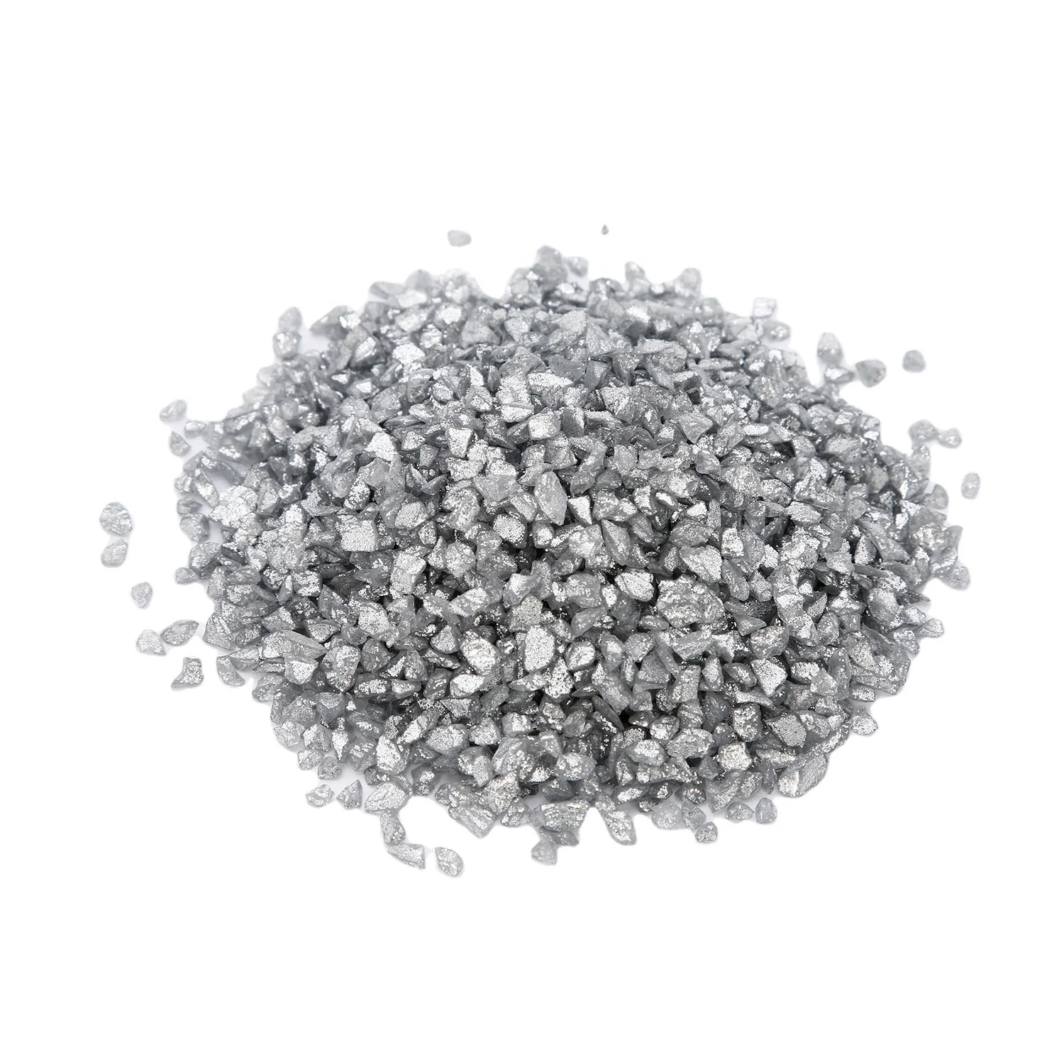 Crushed Gold Glitter Glass chips for terrazzo flooring