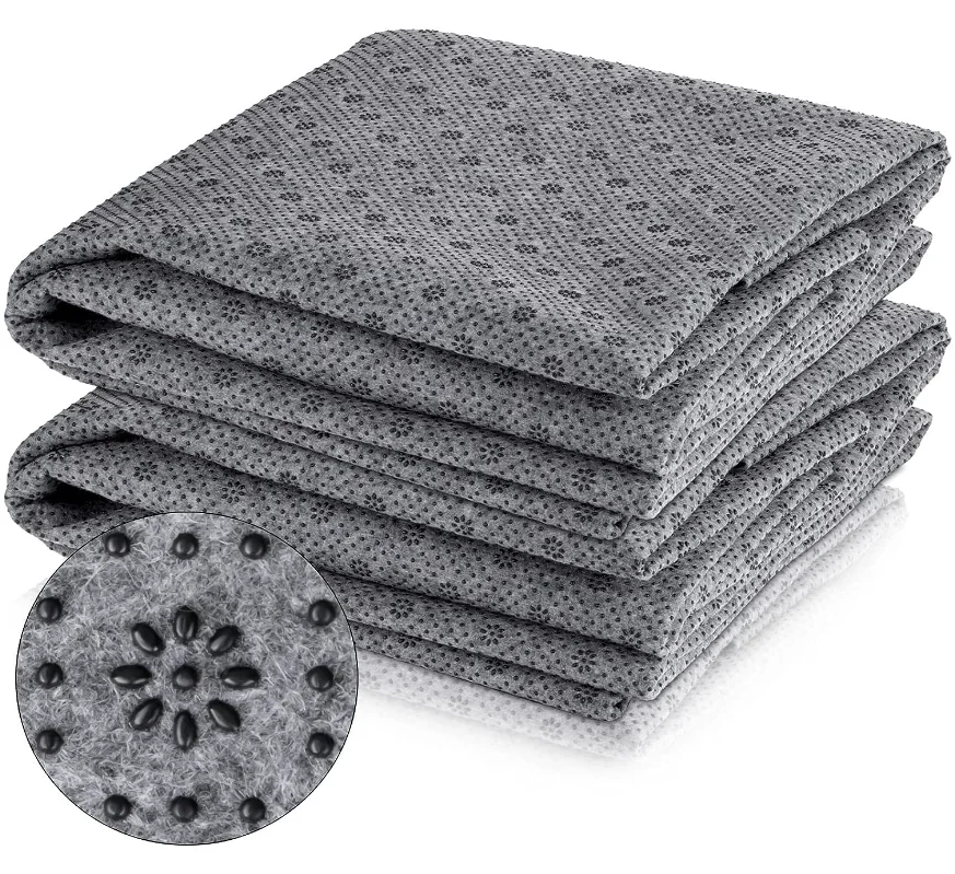 Make-To-Order type Point plastic felt carpet tufting backing cloth composite drop plastic dot anti skid rug pad Carpet fabric