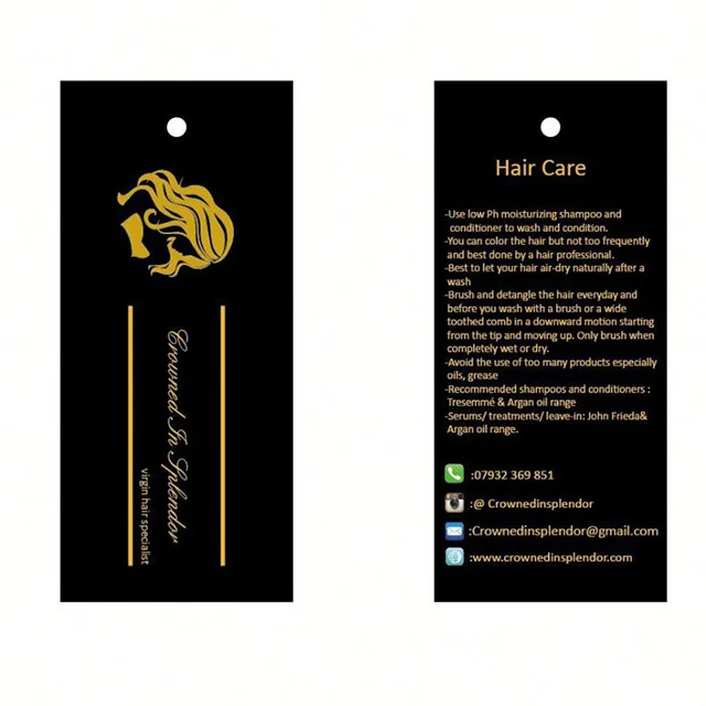 Blank brown kraft paper gift tag DIY garment hang tag