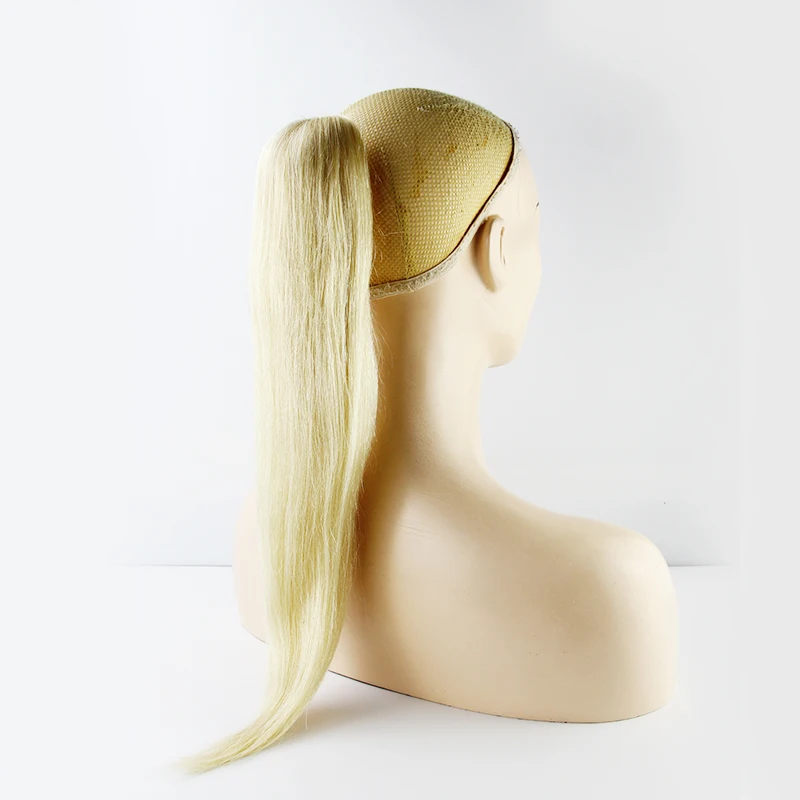 Wholesale Price Ponytail Hair Extensions Claw Long Wavy Curly Clip in Hairpiece Synthetic Pony Tail Human Hair  Ponytails