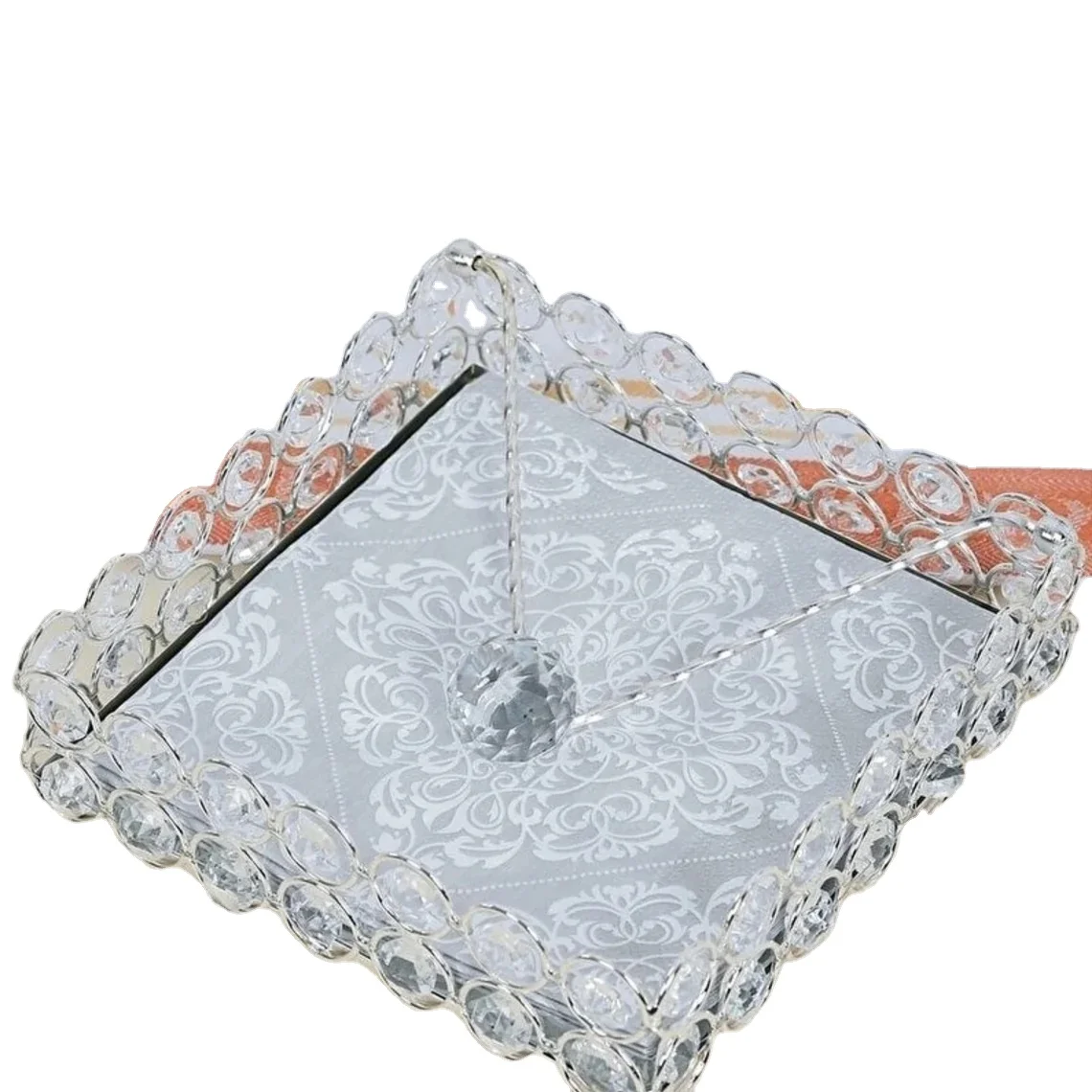 Crystal Handmade Napkin Holder / Tissue Holder / Paper Box, Countertop / Tabletop Napkin Dispenser for Hotels, Restaurant & Home