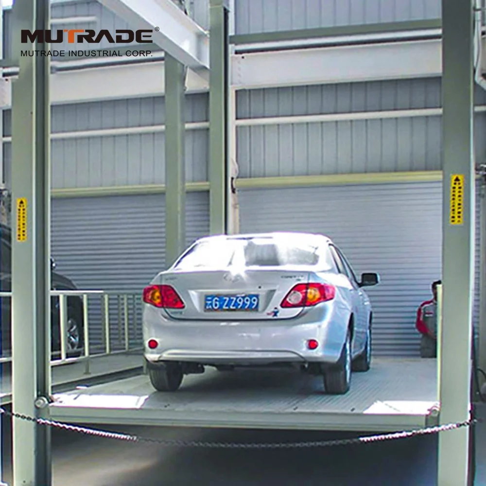 4 Post Hydraulic Underground Car Garage Elevator Lift