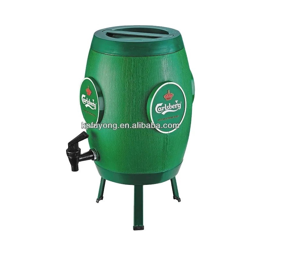 Beverage Dispenser Wood Beer Barrel Drink Dispenser