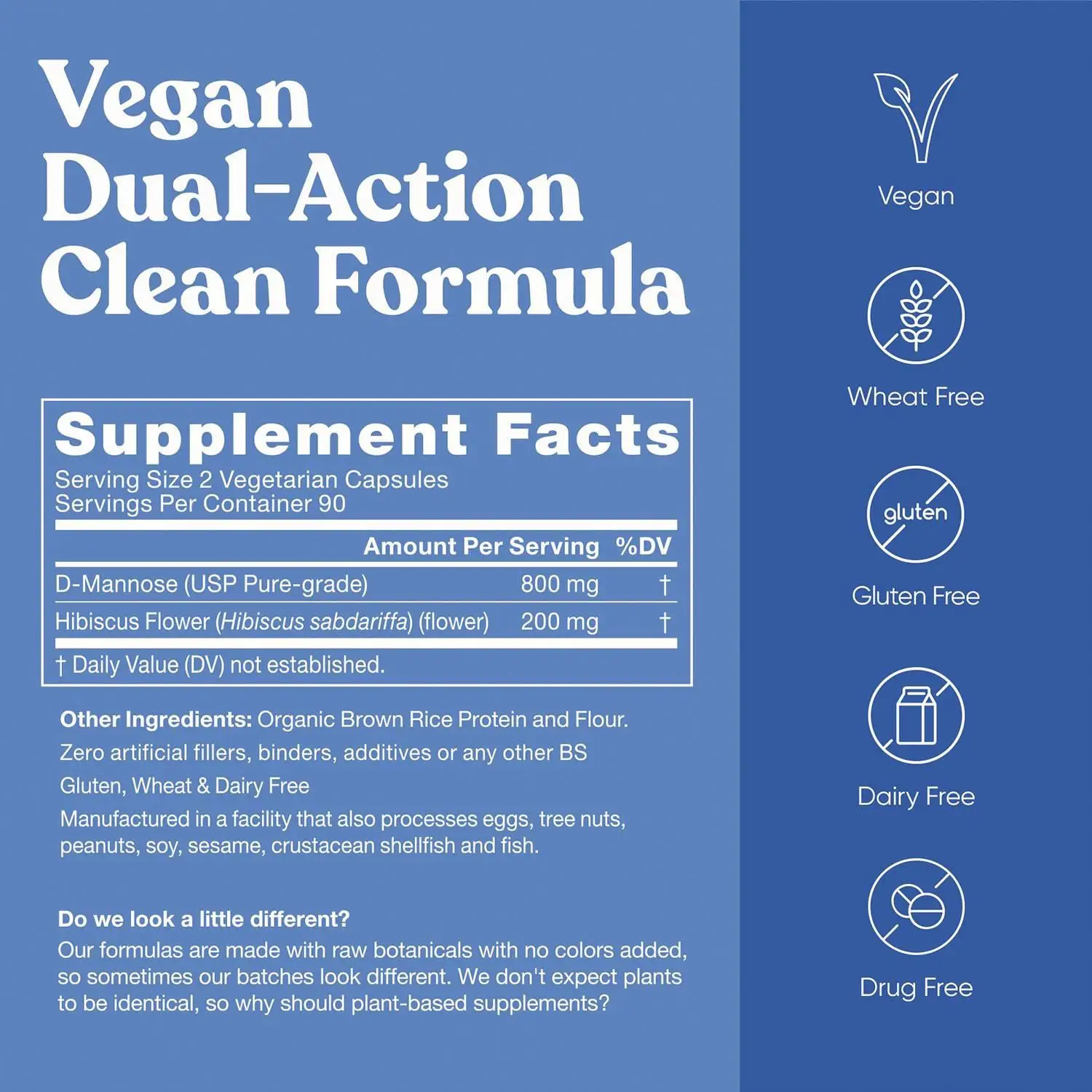 Harmony D-Mannose Capsules For Protect Urinary Tract Health Bladder Nutrition Enhancer Powder Capsule