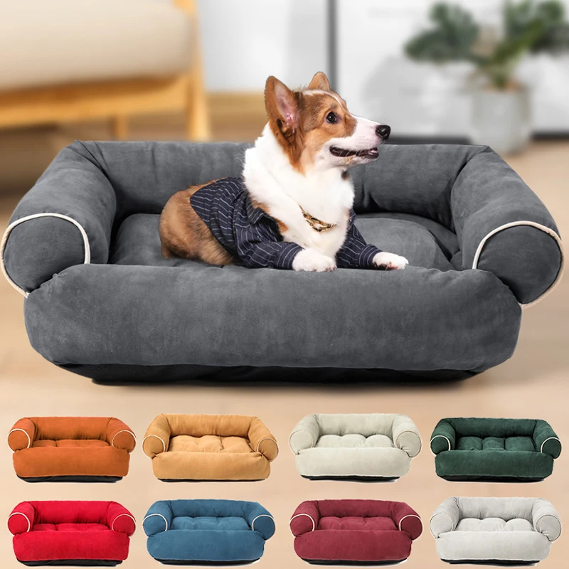 Manufacturer wholesale many colors large pet beds & accessories dog sofa