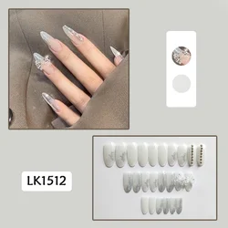 2022 Wholesale Faux Ongles Cheap Nails Arc French Styles Nails Long Coffin Custom Luxury Artifical Fingernails French Nails