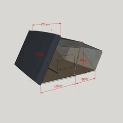 2019 Newest Hard Shell Car Roof Top Tent/Tents for Cars/4x4 Overland Roof Top Tent
