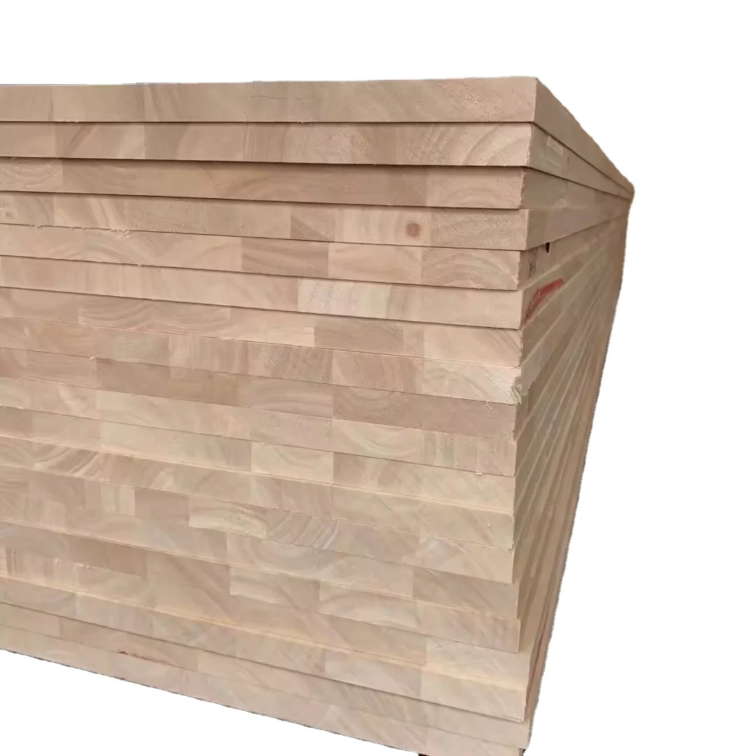 Customized size 25mm 32mm 38mm 40mm rubber wood plywood wood rubber floor rubber wood