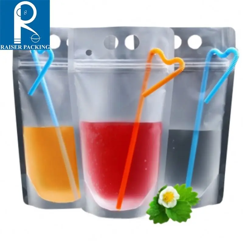 Одноразовые сок кофе мешок жидкости кухонные вертикальный герметичности закрытия пить воду мешок ясно пить воду мешок мешки с соломы вечерние столовые приборы