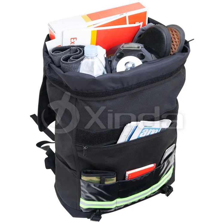 Custom Flap Closure Bicycle Riding Gear Bag Outdoor Cycling Backpack with Reflective Strips
