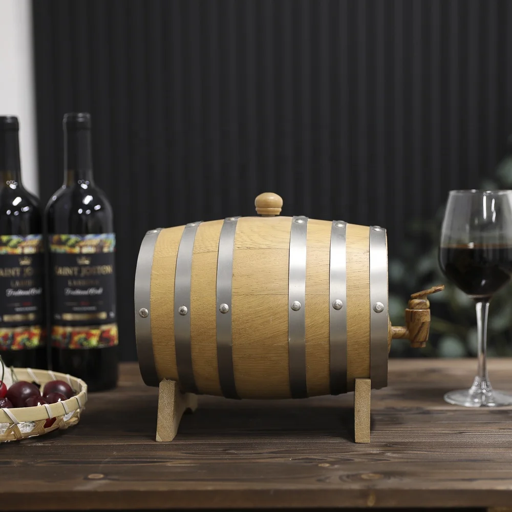 Factory personalised large capacity solid wood wine barrels restaurant bar essential wine barrels solid wood wine barrels