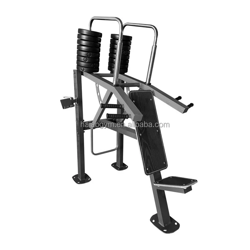 2024 Best Seal Outdoor Gym Fitness Park Equipment Wholesale Outdoor Sitting Shoulder Press Machine and Back Trainer Machine