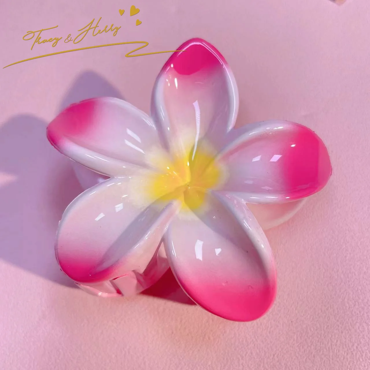 Акриловые хавайские зажимы для волос