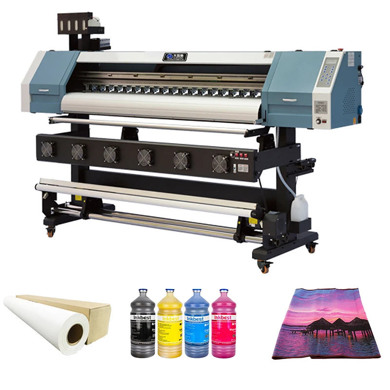 hot sell 1.8m DX5/3200 wide format textile sublimation printer Digital Printing Fabric Machine in china