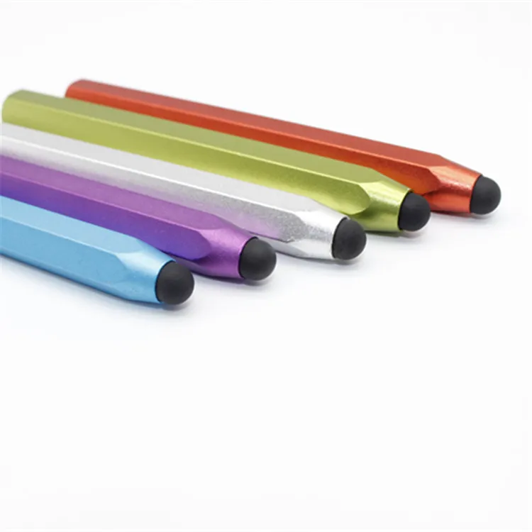 Touch Pen Stylus for Tablets Smartphones Universal Aluminium Rubber Tip Light