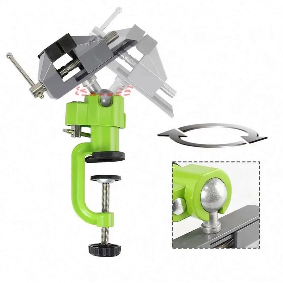 TEBAK 360 Degree Rotation Micro  DIY Tools Mini Universal Table Vice Small Table Vice 360 Degree Rotation Micro Vice