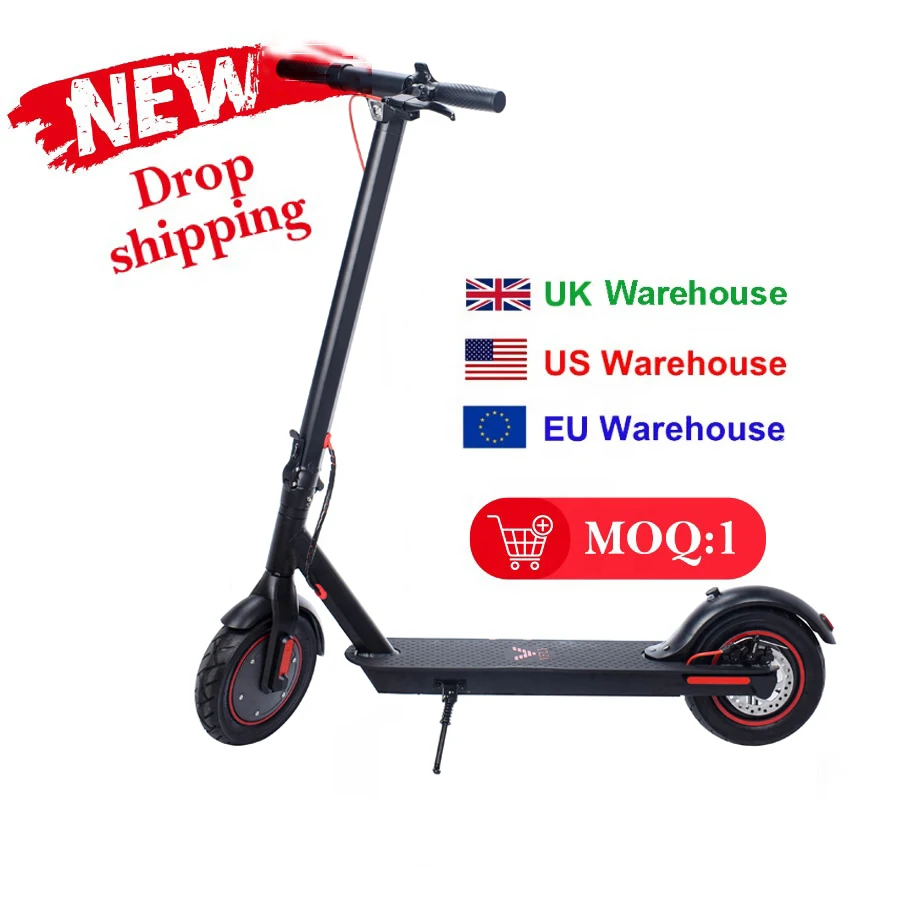 Drop Shipping EU UK US Warehouse Free Duty Strong 15Ah 500W 10inch Tire Super 65KM Long Range Folding Electric Scooter for Adult
